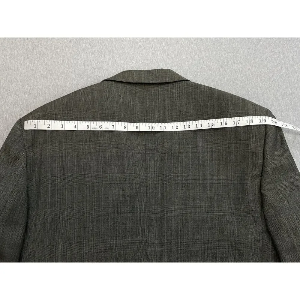 Jos A Bank Suit Mens 43R Glen Plaid Wool Cashmere 2-Button Pants 36x29- 2 Pieces